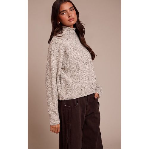 Pull décontracté chiné à manches longues | Taille Large - PrettyLittleThing - Modalova