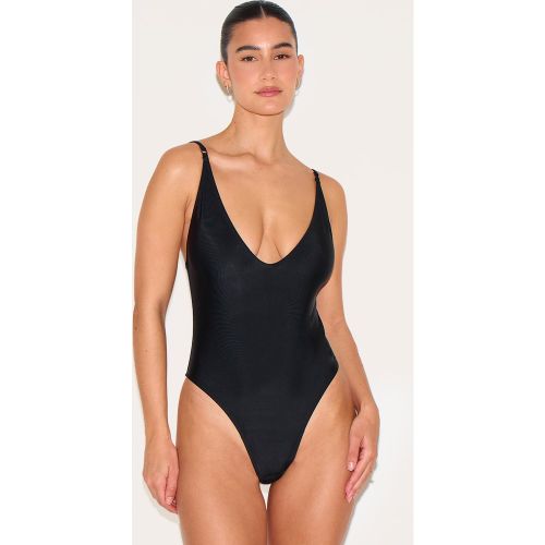 Maillot de bain basique à col rond plongeant - PrettyLittleThing - Modalova