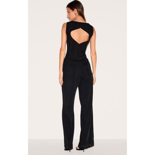 Combinaison droite tissée structurée à détail dos ouvert - PrettyLittleThing - Modalova