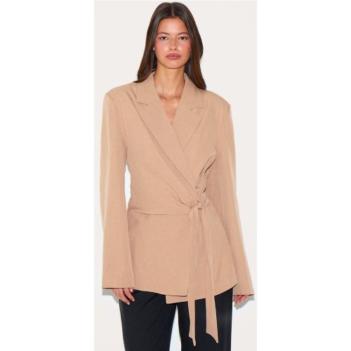 Blazer structuré à nouer devant - PrettyLittleThing - Modalova