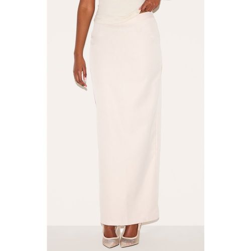 Jupe de tailleur longue droite tissée - PrettyLittleThing - Modalova