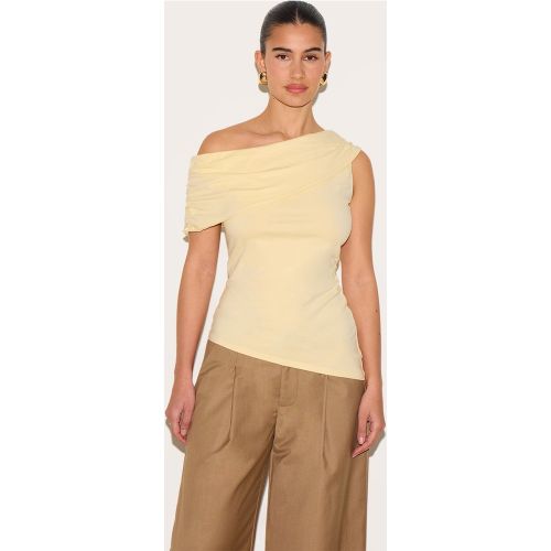 Top long en coton replié à bordure asymétrique - PrettyLittleThing - Modalova