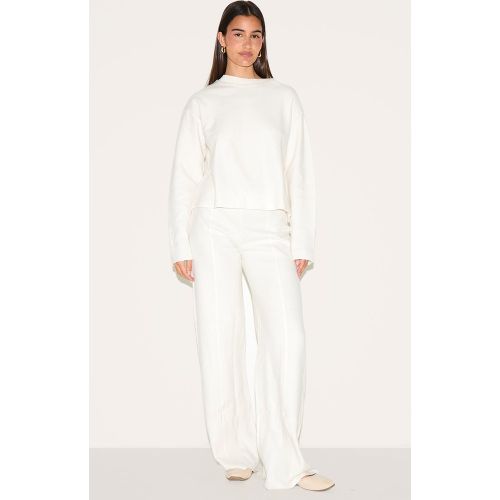 Pantalon droit en maille tricot côtelée douce, couleur - PrettyLittleThing - Modalova