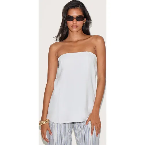 Top bustier long léger tissé - PrettyLittleThing - Modalova