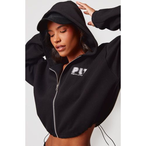 Hoodie à zip et ourlet élastique - PrettyLittleThing - Modalova