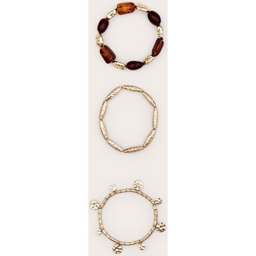 Bracelet Multi Pack Perles en Or et Résine - PrettyLittleThing - Modalova
