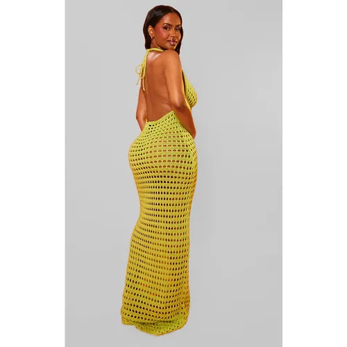 Shape Robe longue en maille crochet à dos ouvert - PrettyLittleThing - Modalova