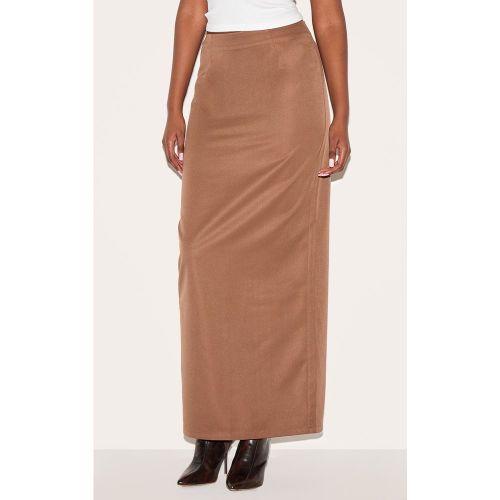 Jupe de tailleur longue droite tissée - PrettyLittleThing - Modalova
