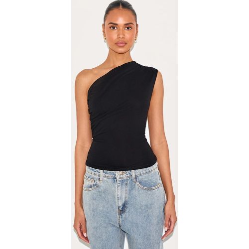 Top long asymétrique en coton doux à épaule unique - PrettyLittleThing - Modalova