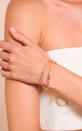 Bracelet superposé à chaînes multiples - PrettyLittleThing - Modalova