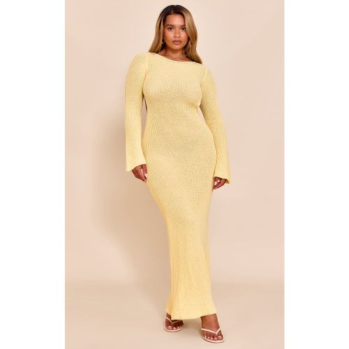 Shape Robe longue en maille tricot à col bateau et dos ouvert - PrettyLittleThing - Modalova