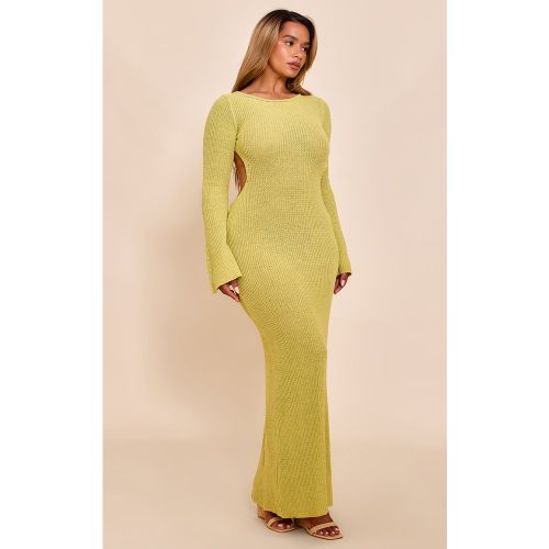 Shape Robe longue en maille tricot à col bateau et dos ouvert - PrettyLittleThing - Modalova