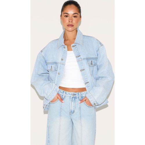 Veste oversize classique en jean - PrettyLittleThing - Modalova