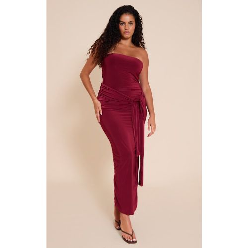 Plus Robe bustier longue douce nouée - PrettyLittleThing - Modalova