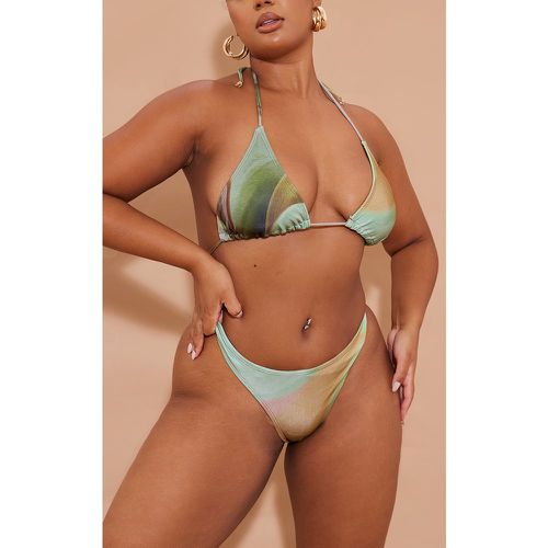 Plus Bas de maillot de bain imprimé abstrait effet marbré - PrettyLittleThing - Modalova