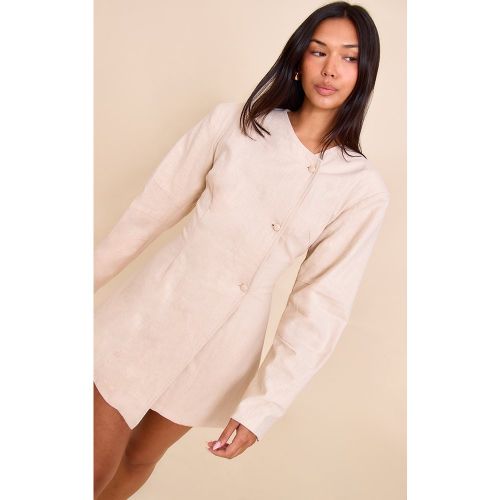 Mini robe en lin deluxe à manches cocon et taille cintrée - PrettyLittleThing - Modalova