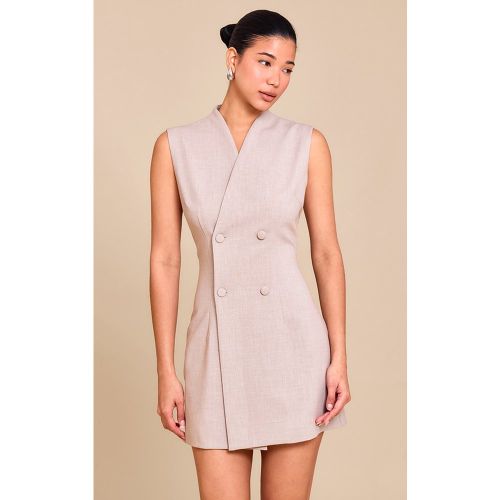 Mini robe tissée sans revers à boutons - PrettyLittleThing - Modalova