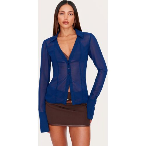 Tall Blouse en mesh à boutons devant - PrettyLittleThing - Modalova