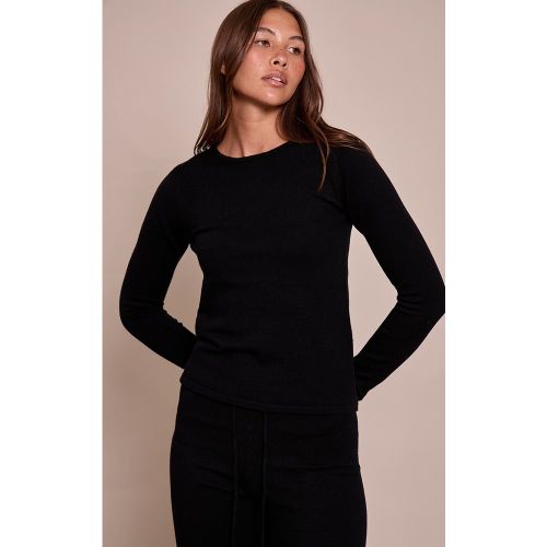 Top en maille tricot fine à manches longues | Taille Large - PrettyLittleThing - Modalova