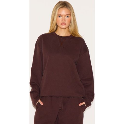 Sweat oversize deluxe à col ras - PrettyLittleThing - Modalova