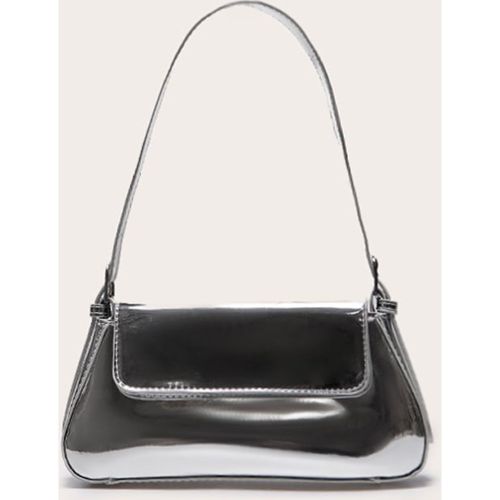 Sac à main trapèze métallisé - PrettyLittleThing - Modalova