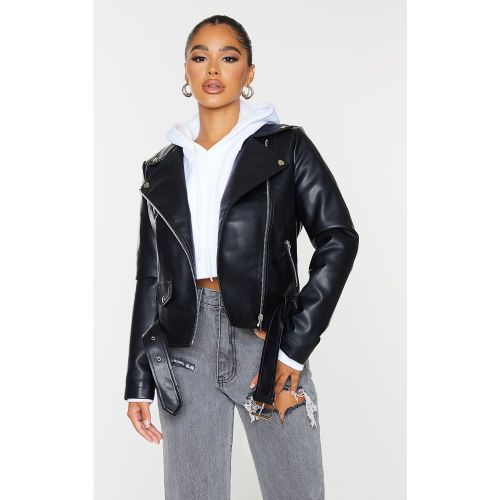 Petite Perfecto en similicuir à détail zip - PrettyLittleThing - Modalova