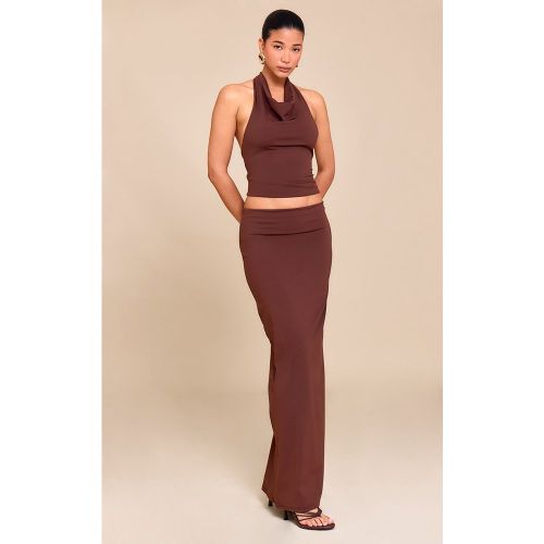 Jupe longue en Sculpt mat à taille mi-haute - PrettyLittleThing - Modalova