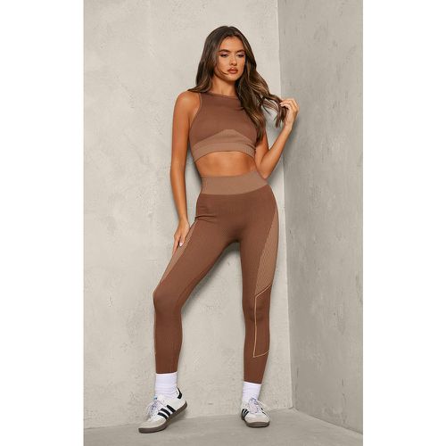 PLT Sport Legging de sport en jacquard sans coutures - PrettyLittleThing - Modalova