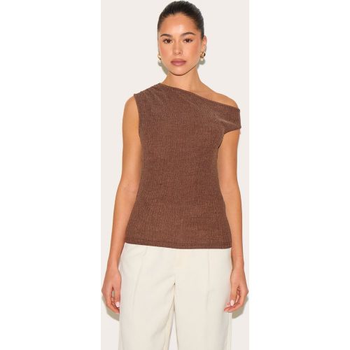 Top long texturé doublé à col asymétrique - PrettyLittleThing - Modalova