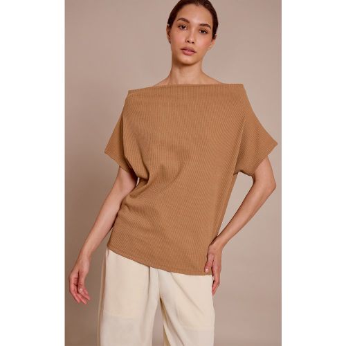 Top asymétrique long ample épais côtelé | Taille 38 - PrettyLittleThing - Modalova