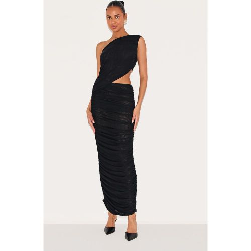 Robe longue froncée à épaule unique - PrettyLittleThing - Modalova