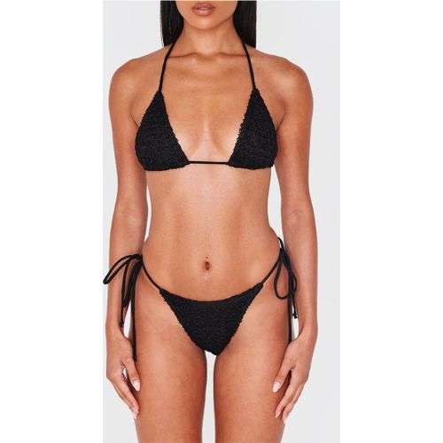 Bas de maillot de bain texturé à nouer sur les côtés - PrettyLittleThing - Modalova