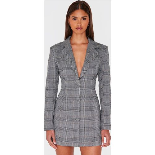 Robe blazer à carreaux et taille cintrée - PrettyLittleThing - Modalova