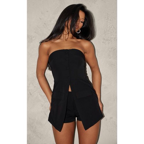 Combishort bustier de tailleur à boutons et jupe-short - PrettyLittleThing - Modalova