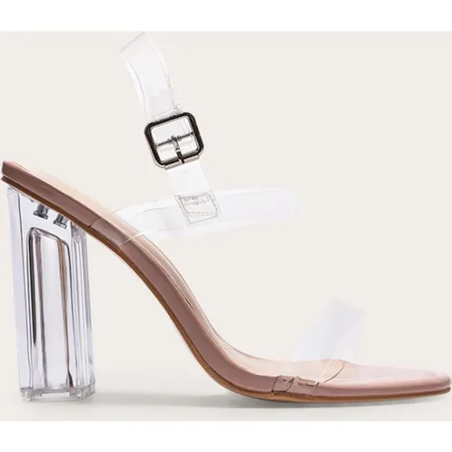 Sandales pointure large à gros talons - PrettyLittleThing - Modalova