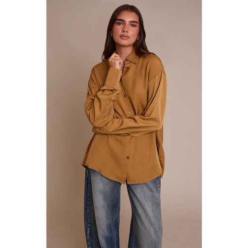 Chemise oversize en Tencel | Taille 38 - PrettyLittleThing - Modalova
