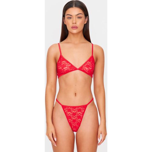 Ensemble de lingerie basique en dentelle - PrettyLittleThing - Modalova