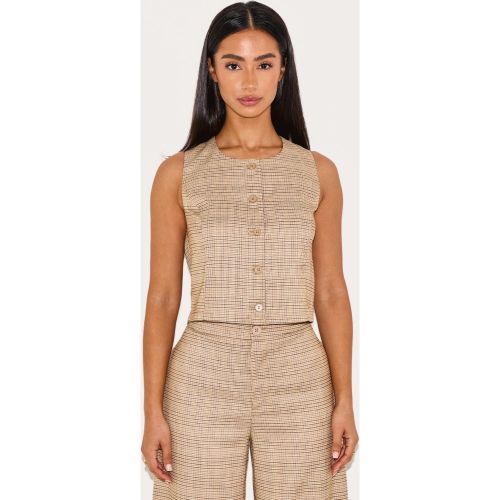 Petite Veston long à carreaux - PrettyLittleThing - Modalova