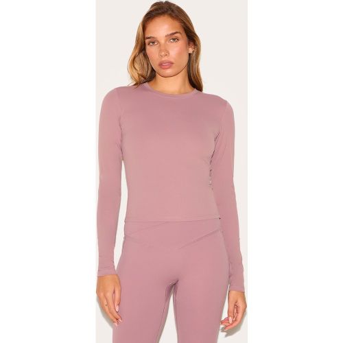 Crop top de sport en Sculpt à manches longues - PrettyLittleThing - Modalova