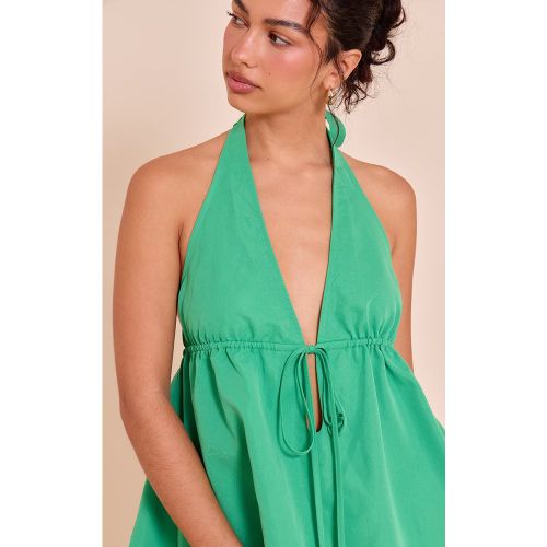 Top tissé noué derrière à dos nu - PrettyLittleThing - Modalova