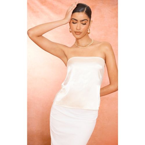 Top-bustier fendu satiné - PrettyLittleThing - Modalova
