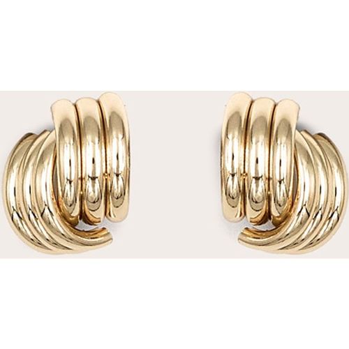 Boucles d'oreilles XXL arrondies côtelées - PrettyLittleThing - Modalova