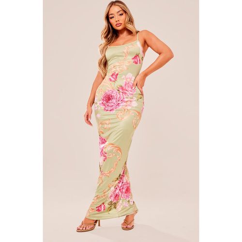 Robe longue moulante imprimé - PrettyLittleThing - Modalova