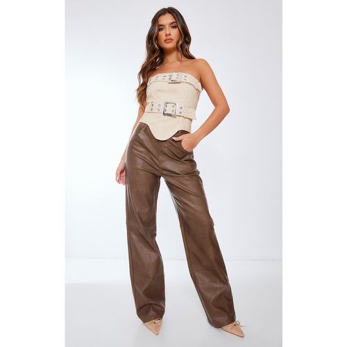 Pantalon droit délavé - PrettyLittleThing - Modalova