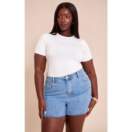 Plus Body en coton à col ras et manches courtes | Taille 48 - PrettyLittleThing - Modalova