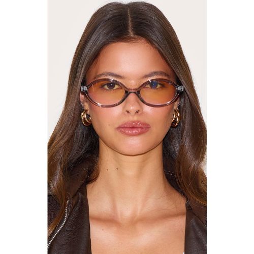 Lunettes de repos rondes à verres anti-lumière bleue - PrettyLittleThing - Modalova
