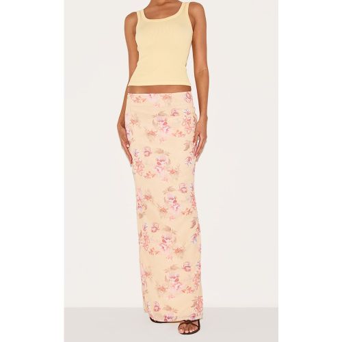Jupe longue en mousseline de soie fleurie - PrettyLittleThing - Modalova