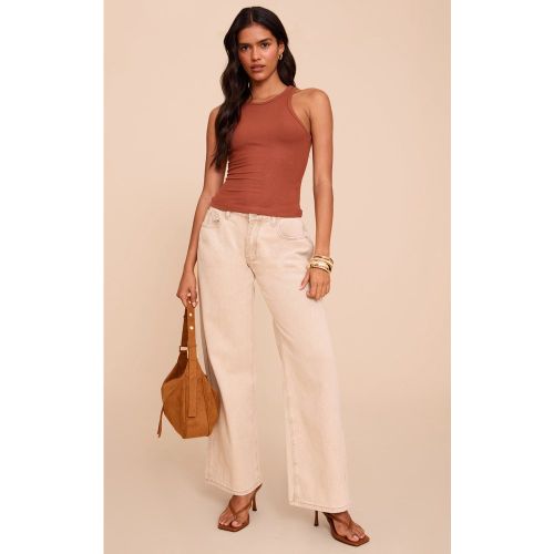 Jean large délavé à taille basse | Taille 42 - PrettyLittleThing - Modalova