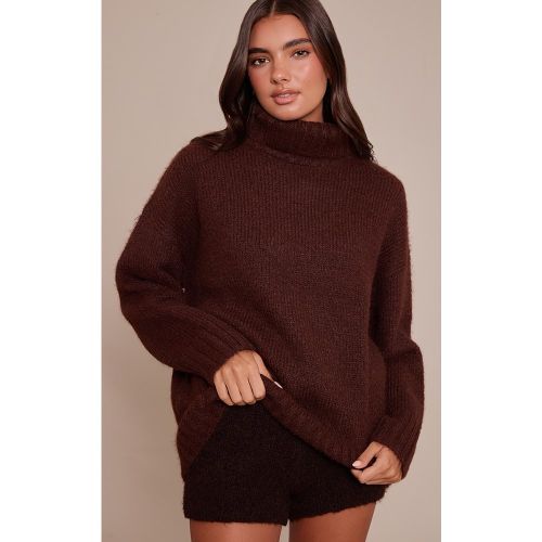Pull oversize à col roulé et manches ballon | Taille Large - PrettyLittleThing - Modalova