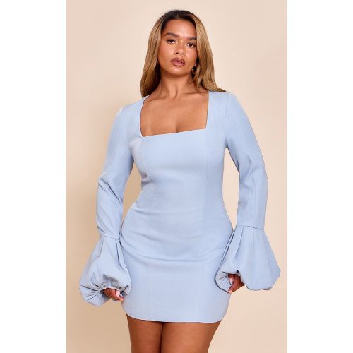 Shape Mini robe tissée stretch à col carré et manches bouffantes - PrettyLittleThing - Modalova